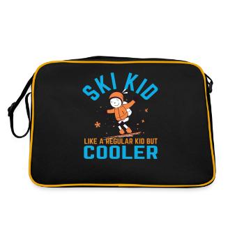 Ski Kid - Retro Bag - black/gold - Back