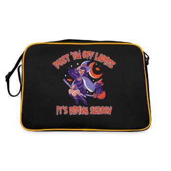Dust 'Em Off Ladies It's Riding Season Hexenflug - Retro Bag - black/gold - Back