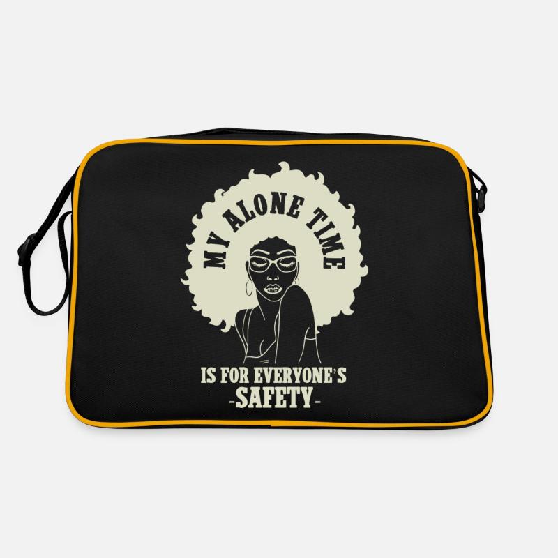 Mon temps seul est pour la sécurité de tous Sac Retro