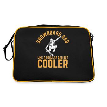 Snowboard Papa Snowboard Dad - Sac Retro - noir/or - Dos