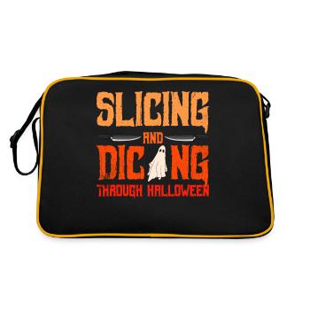 Boucherie d'Halloween Boucherie d'Halloween - Sac Retro - noir/or - Dos