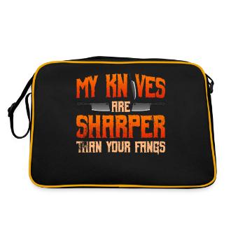 Boucherie d'Halloween Boucherie d'Halloween - Sac Retro - noir/or - Dos