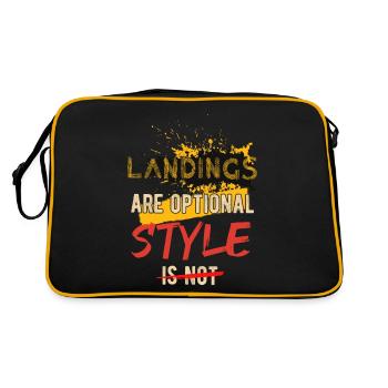 Les atterrissages de moto tout-terrain sont facultatifs, pas de style - Sac Retro - noir/or - Dos