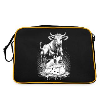 Fromage Vache Joy – Suisse Chemise - Sac Retro - noir/or - Dos