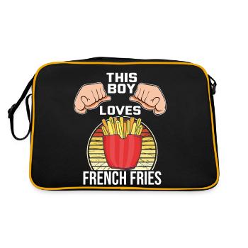Frites drôles Frites drôles - Sac Retro - noir/or - Dos