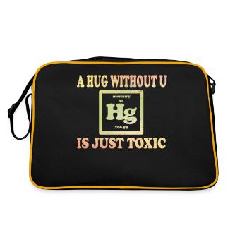 A Hug Without You Is Simply Toxic Chemistry - Retro Bag - black/gold - Back