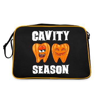 Dentiste Halloween assistant dentaire - Sac Retro - noir/or - Dos