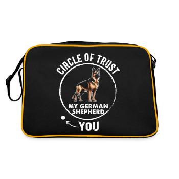 Cercle de confiance Mon fidèle berger allemand - Sac Retro - noir/or - Dos