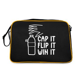 Cap It Flip It Win It - Amusant pour - Sac Retro - noir/or - Dos