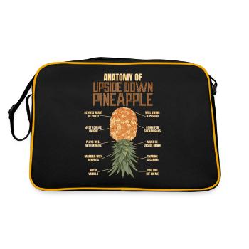 Anatomie d'un ananas à l'envers pour - Sac Retro - noir/or - Dos