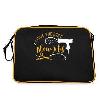 Coiffeur : je donne les meilleurs emplois de sèche-cheveux - Sac Retro - noir/or - Dos