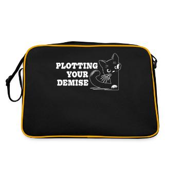 Tracer votre disparition Chat drôle humoristique - Sac Retro - noir/or - Dos