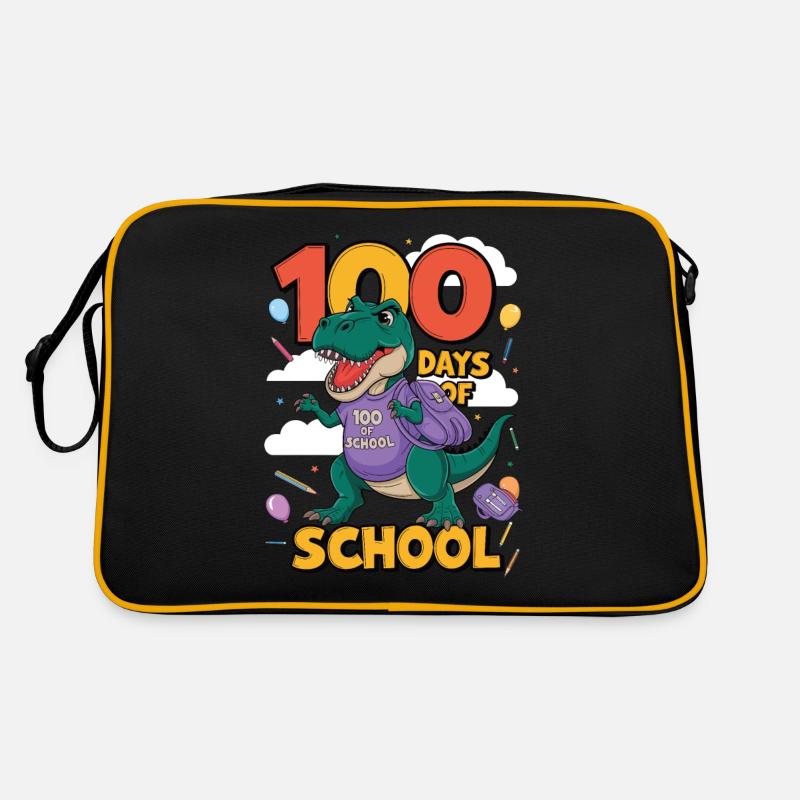 100e jour d'école 100e jour d'école pour les enfants Sac Retro