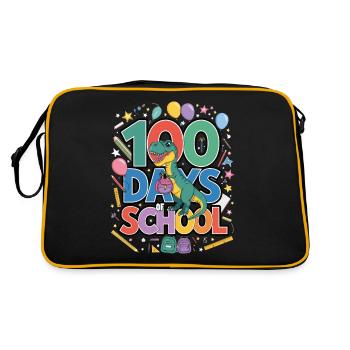 100e jour d’école 100 jour d’école des enfants - Sac Retro - noir/or - Dos