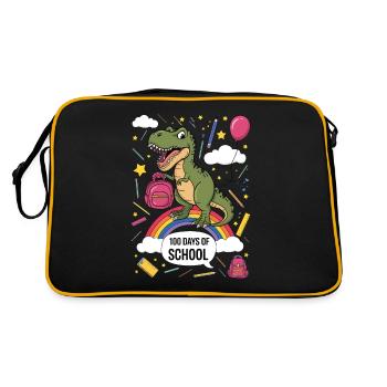 100e jour d’école 100 jour d’école des enfants - Sac Retro - noir/or - Dos