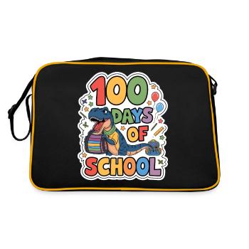 100e jour d’école 100 jour d’école des enfants - Sac Retro - noir/or - Dos