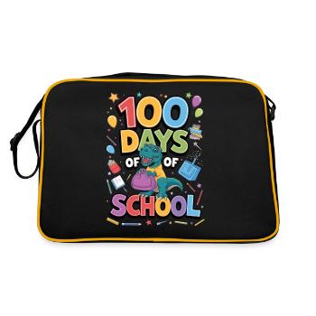 100e jour d’école 100 jour d’école des enfants - Sac Retro - noir/or - Dos