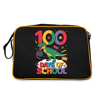 100e jour d’école 100 jour d’école des enfants - Sac Retro - noir/or - Dos