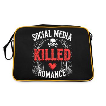 Drame relationnel - Médias sociaux - Sac Retro - noir/or - Dos