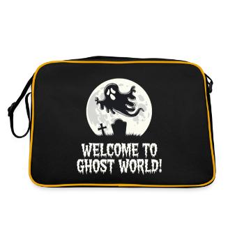 BIENVENUE DANS GHOST WORLD - Sac Retro - noir/or - Dos