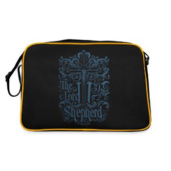 Mon berger Jésus verset biblique - Sac Retro - noir/or - Dos