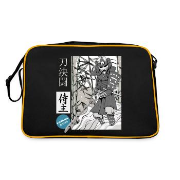 Samouraï katana épéiste magistral - Sac Retro - noir/or - Dos