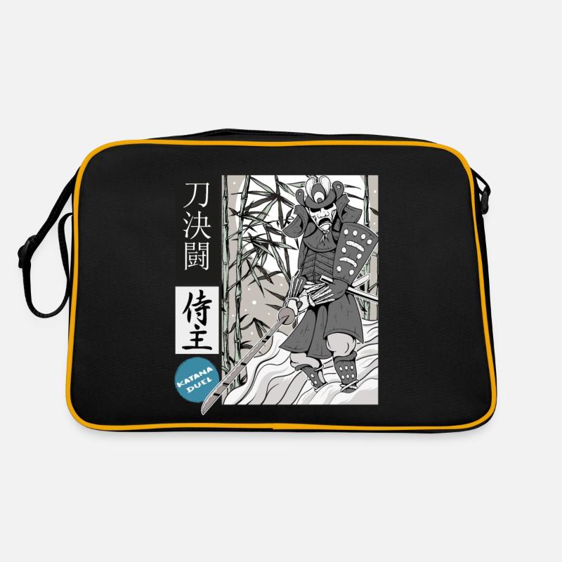 Samurai katana masterful swordsman Retro Bag