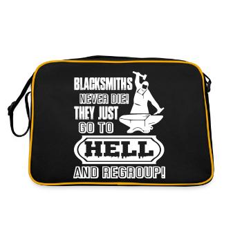 Blacksmith Blacksmith Never Die - Retro Bag - black/gold - Back