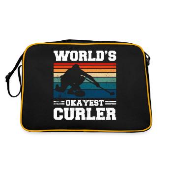 Curling Sport Curling - Sac Retro - noir/or - Dos