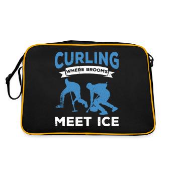 Curling Sport Curling - Sac Retro - noir/or - Dos