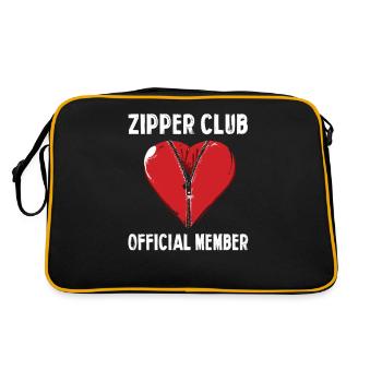 Zipper Club Official Member Heart Motif with - Retro Bag - black/gold - Back