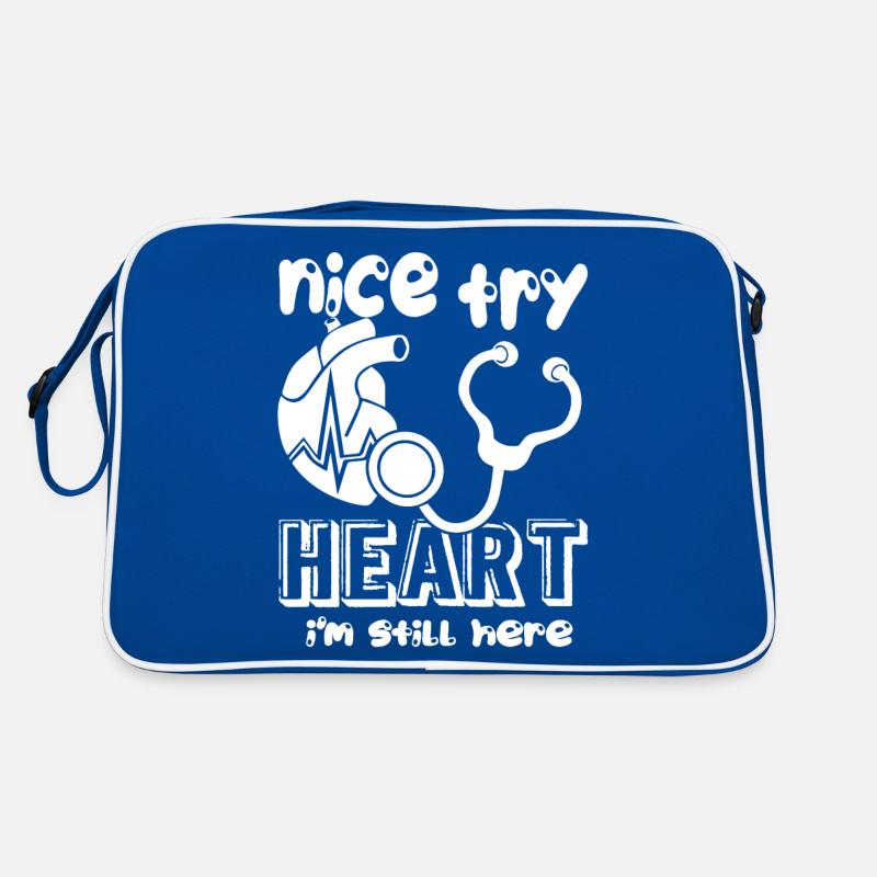 Nice Try Heart Cardiologist Still Here Retro Bag