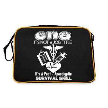 CNA Is Not A Job Title - Retro Bag - black/gold - Back