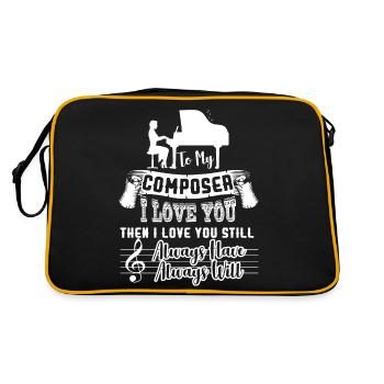 Composer I Love My Composer - Retro Bag - black/gold - Back
