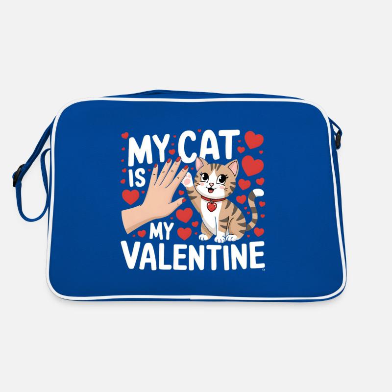 Célibataire & Chat Saint-Valentin Mon chat est mon valentin Sac Retro