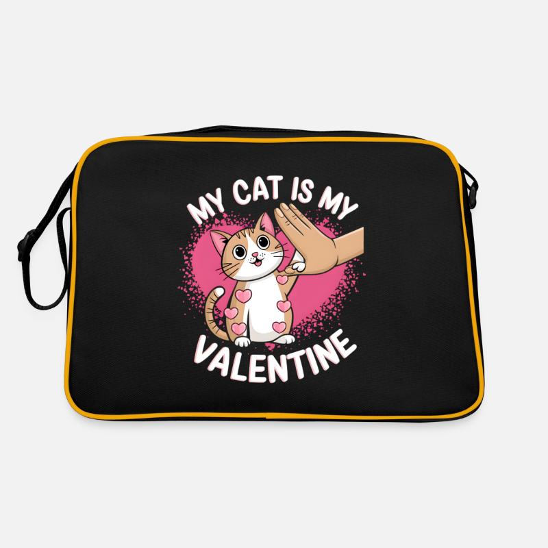 Célibataire & Chat Saint-Valentin Mon chat est mon valentin Sac Retro
