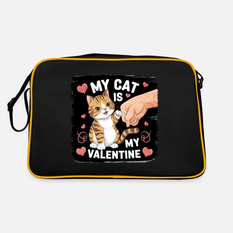 Célibataire & Chat Saint-Valentin Mon chat est mon valentin Sac Retro