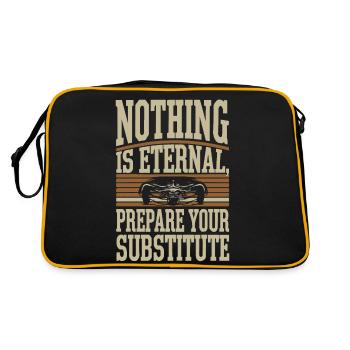 RIEN N’EST ÉTERNEL - Sac Retro - noir/or - Dos