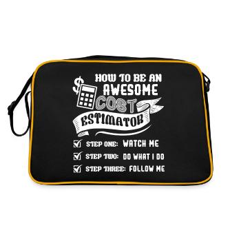 Cost Estimator Be An Awesome Cost Estimator - Retro Bag - black/gold - Back