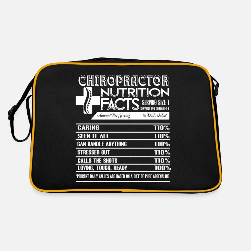 Chiropractor Nutrition Facts Retro Bag