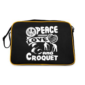 Croquet Peace Love Croquet - Retro Bag - black/gold - Back