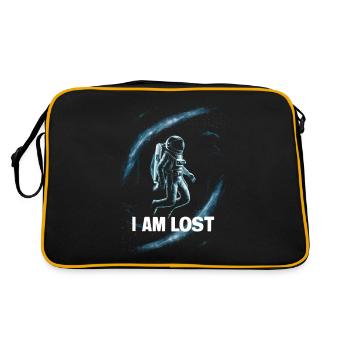 Astronaut I am lost Spaceman - Retro Bag - black/gold - Back