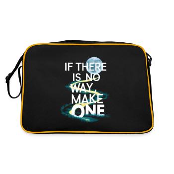 If there is no way make one - Retro Bag - black/gold - Back
