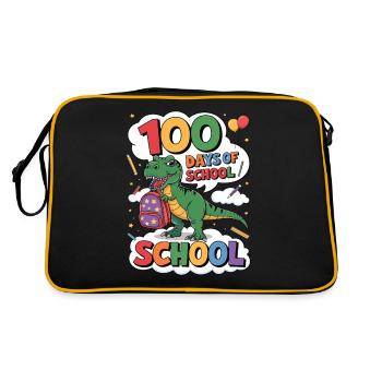 100e jour d’école 100 jour d’école des enfants - Sac Retro - noir/or - Dos