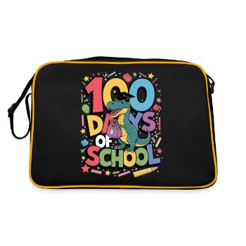 100e jour d’école 100 jour d’école des enfants - Sac Retro - noir/or - Dos