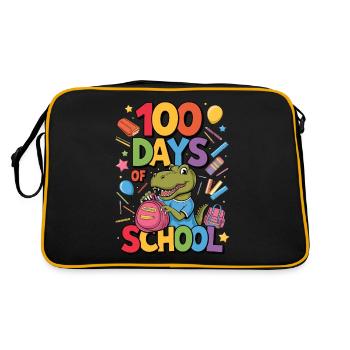 100e jour d’école 100 jour d’école des enfants - Sac Retro - noir/or - Dos