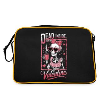 Mort à l’intérieur mais c’est la Saint-Valentin - Sac Retro - noir/or - Dos