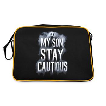 My son stay cautious fog ghost - Retro Bag - black/gold - Back