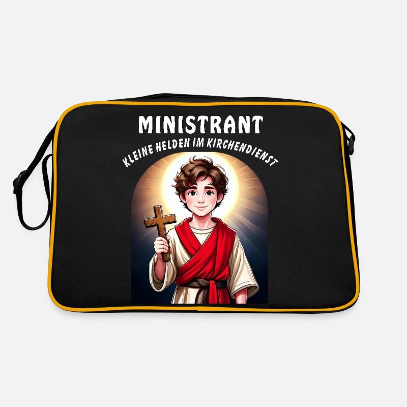 MINISTRANT KLEINE HELDEN IM KIRCHENDIENST Retro Tasche