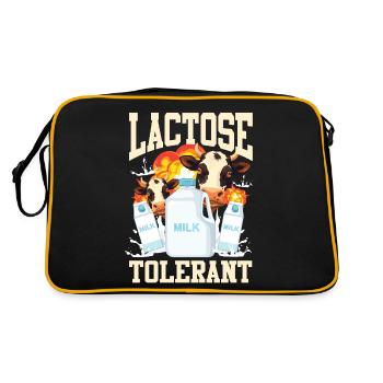 Intolérance alimentaire au lait tolérant au lactose - Sac Retro - noir/or - Dos